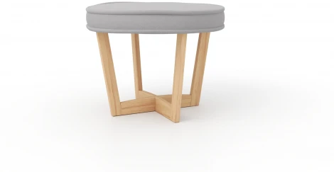 Пуф Arsko Вильсон светло-серый велюр