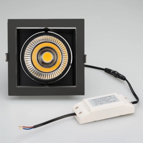 Светильник встраиваемый LED CL-KARDAN-S152x152-25W Warm3000 (BK-BK, 30 deg) (Arlight, IP20 Металл, 3 года) 037030