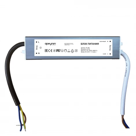 Блок питания 24В 25Вт 175-265В 1А IP67 Apeyron 03-166