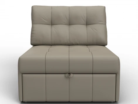 Кресло-кровать Лига-107 (80) (ЛДСП,Брус,Фанера,Экокожа/Бежевый) Лига Диванов 134941