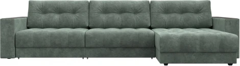 Диван угловой с декором Лига-049 НПБ Лонг Лига Диванов (Велюр) арт.128302