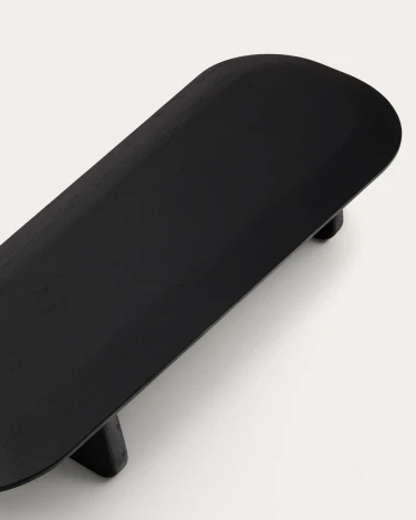 Журнальный столик Pirita из массива дуба в черной отделке, 146 La Forma (ex Julia Grup) арт.208143