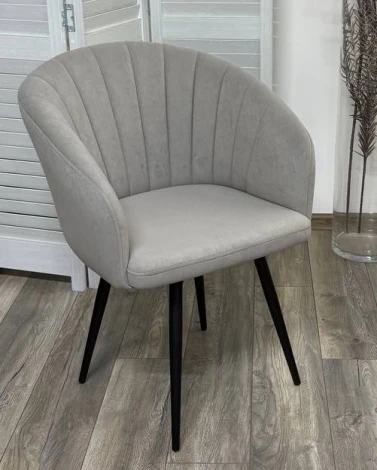 Стул МИШЕЛЬ 360 град. поворот. цвет B22 Серый, велюр / черный каркас M-City 64748