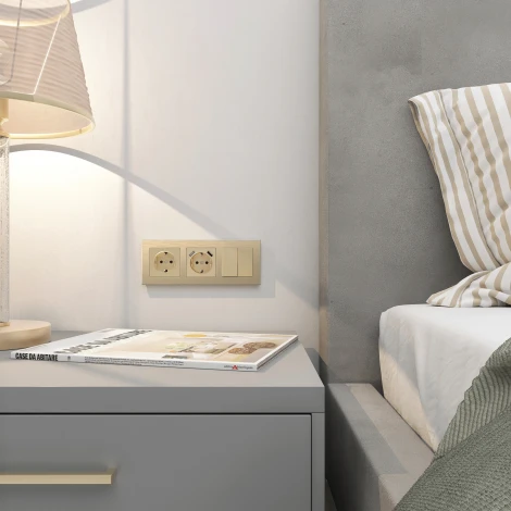 Рамка на 3 поста Aluminium (шампань) Werkel W0031711 (a052314)