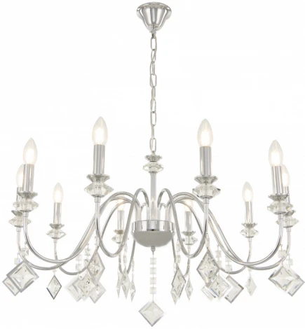 Подвесная люстра Arte Milano AM342101 342101/10 CR (220V, подвески, на цепи, подсвечник, свеча)