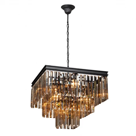 Подвесная люстра Vitaluce V5160-1/4+4+1 (220V, хрусталь, на тросе)