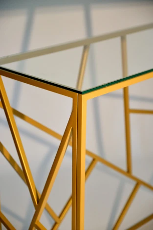 Консольный стол AllConsoles 1051-CG clear золотой