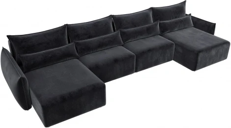 Диван П-образный Лига-051 НПБ Лонг Лига Диванов (Велюр) арт.128694