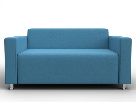 Диван прямой Лига-093 ВН (ДСП,Брус,Фанера,Рогожка/Голубой) Лига Диванов 134956