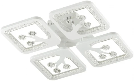 Люстра потолочная с пультом ДУ Foster 5205/64CL белый LED 64W 3000-6000