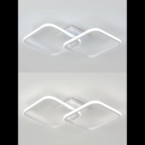 Потолочная светодиодная люстра Natali Kovaltseva Pure LED LAMPS 81178 80W, белый, LED