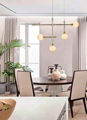 Подвесная люстра Mizi'en Lizze MZ121730-4-1000 (220V, на тросе, шар)