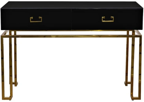 Консольный стол Garda Decor KFG058 (Золото/Черный)