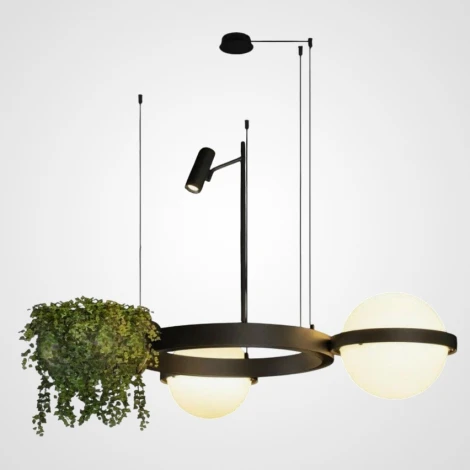 Подвесной светодиодный светильник Wi-Fi Palma L3 By ImperiumLoft Palma01 (220V, голосовое управление, умный дом - Алиса, на тросе)