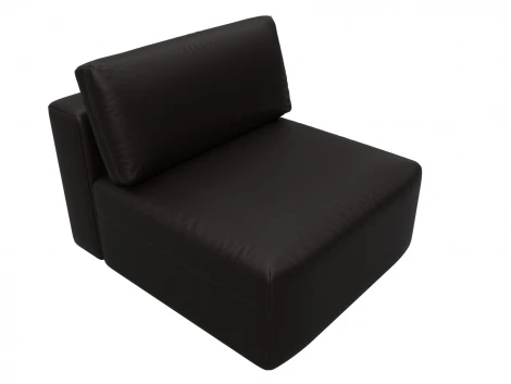 Модуль диван Лига-060 НПБ (ЛДСП,Брус,Фанера/Пластик/Экокожа/Коричневый) Лига Диванов 130073