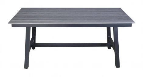 "Сан Ремо" стол обеденный из ДПК, каркас алюминиевый темно-серый 4SIS арт.УТ-00006726