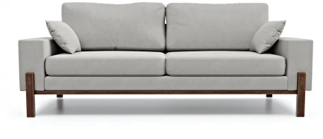 Диван Arsko прямой Хангель велюр серый