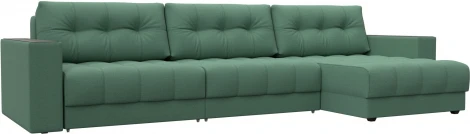 Диван угловой с декором Лига-049 НПБ Лонг Лига Диванов (Рогожка) арт.128293