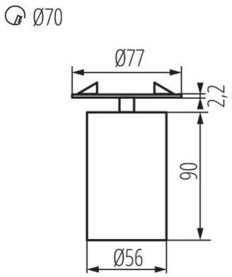 Встраиваемый светильник поворотный Kanlux CHIRO 29311 (220V)