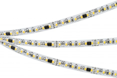 Светодиодная лента SPI-A120-10mm 24V Warm3000-PX6-BPT (11 W/m, IP20, 2835, 5m) (Arlight, бегущий огонь) 049436