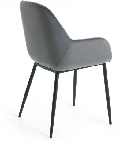 Обеденный стул La Forma (ex Julia Grup) Konna (Серый/ Сталь,Пена)