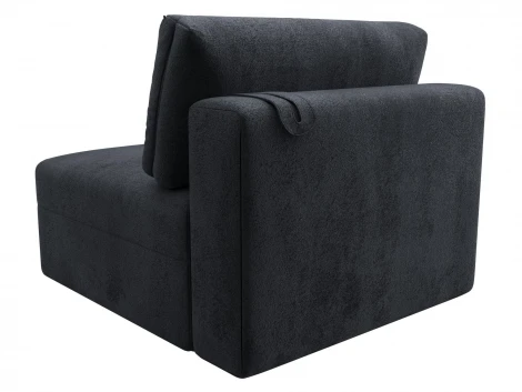 Модуль диван Лига-060 НПБ (ЛДСП,Брус,Фанера,Велюр/Темно-серый) Лига Диванов 129535