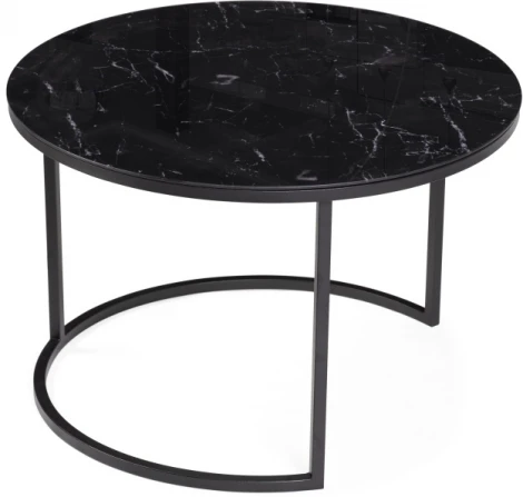 Комплект столиков WoodvilleПлумерия черный мрамор / черный 553550