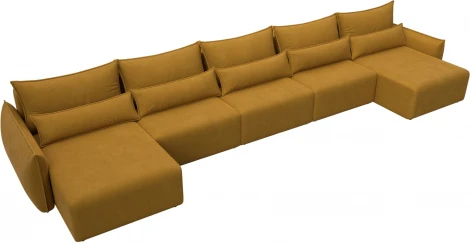 Диван п-образный Лига-051 НПБ МегаЛонг Лига Диванов (Велюр) арт.128743