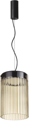 Подвесной светильник каскадный Odeon Light Pillari 5047/15L черный/светл.янтарный/металл/стекло LED 15W 4000К 1676Лм (220V, на проводе, круглые)