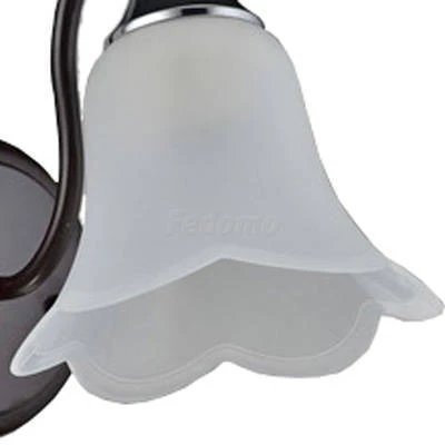 Бра Toscom Casti, 1 плафон, венге с хромом и белым