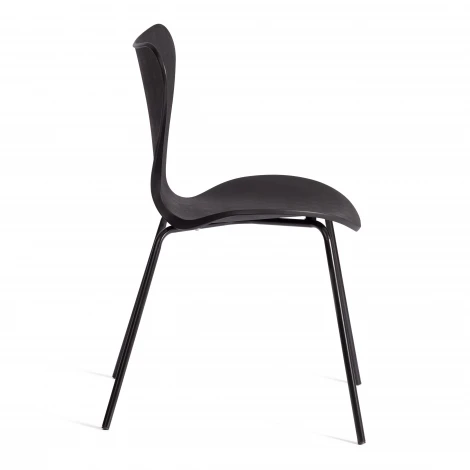 Стул Jacobsen/Якобсен (мод DC 102-1)/2 шт. в упаковке пластик/металл, 45х54.5х80см, черный/черный (Комплект из 2 шт.) Tetchair 21835