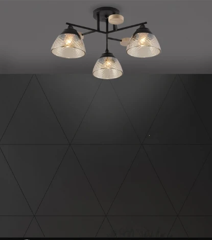 Потолочная люстра Seven Fires Aislin SF3375/3C-BK-WD-AM