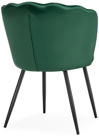 Стул Woodville на металлокаркасе Coral green / black 15584
