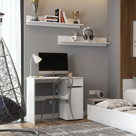 Стол письменный Арника Токио, белый