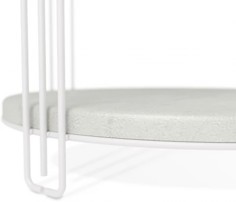 Столик кофейный Sheffilton SHT-CT32-1 белый муар/бетон лофт от фабрики Sheffilton