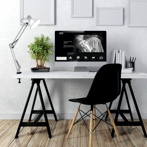 Офисная настольная лампа на струбцине Gauss GT0011 (220V, выключатель)