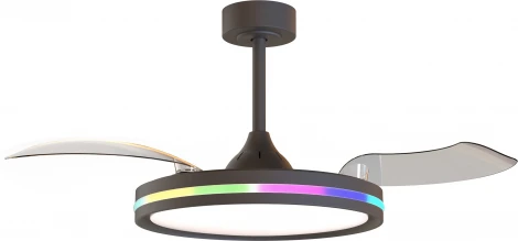 Люстра потолочная-вентилятор с ПДУ Mantra Rafaga 8728 (LED, 220V)