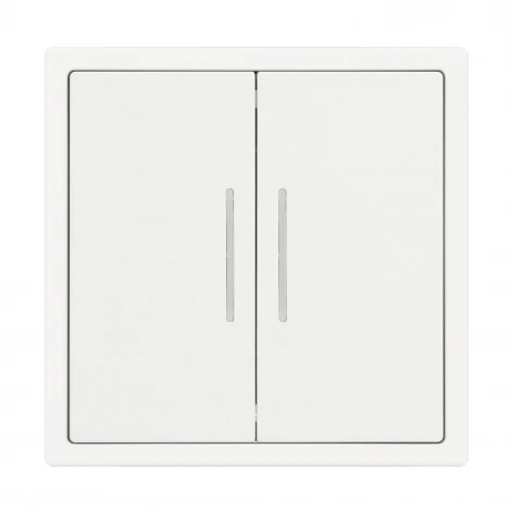 Выключатель ARL NOBE 2 кл подсветка софт-тач белый кварц SWT-MK02-SFPL-L-WH (250V, 10A) (Arlight,) 054239(1)