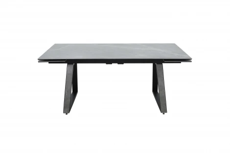 Стол NEW, Керамогранит, Черный матовый муар/Bayona grey/ Аврора Монако 102124