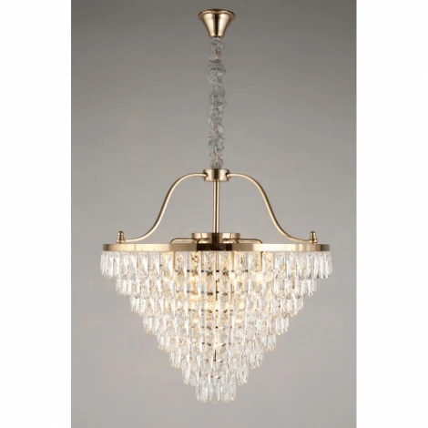 Подвесная люстра каскадная Aployt Gerta APL.725.13.13 (220V, хрусталь, на цепи)