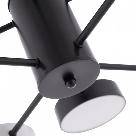 Потолочная люстра светодиодная на штанге Arte Milano Ferrara 250906/8B Bk/Wh (220V, круглые)