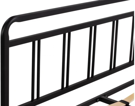 Двуспальная кровать Woodville Рейк 160х200 черная 403027