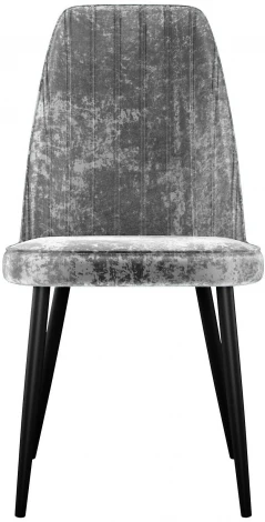 Стул DikLine 326 микровелюр M13 светло-серый, ножки черные
