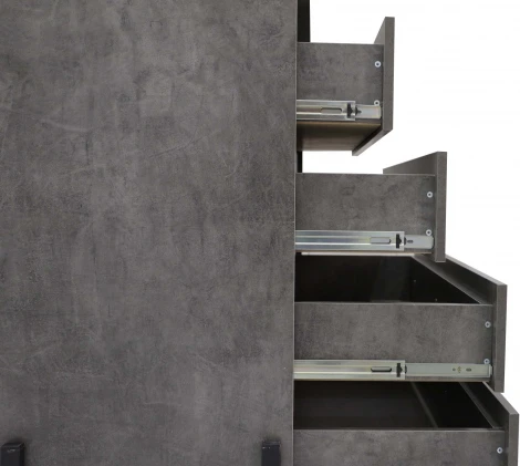 Комод Ивару НЕКСТ - 1 Камень темный, Черный