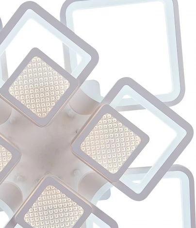 Потолочная люстра светодиодная Natali Kovaltseva Damask LED LAMPS 81170 с пультом ДУ, моб. приложением 240W, белый, LED (регулировка яркости, 220V)