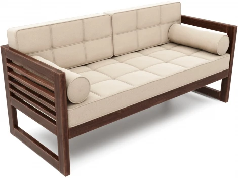 Диван Arsko прямой Сега Б орех велюр бежевый