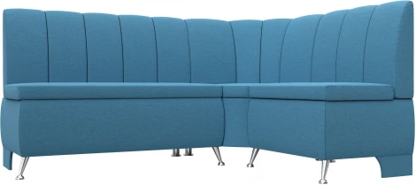 Диван кухонный угловой Кантри правый угол (Голубой/Рогожка) Лига Диванов арт.123220