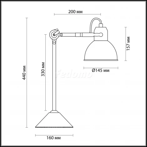 Офисная настольная лампа Odeon Light Arta 4126/1T
