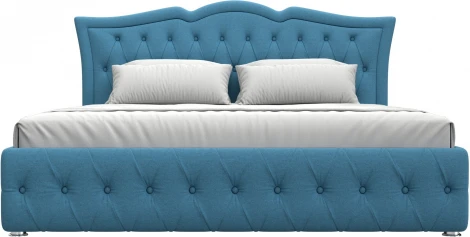 Кровать интерьерная Герда 180 (Голубой/Рогожка) Лига Диванов арт.123595