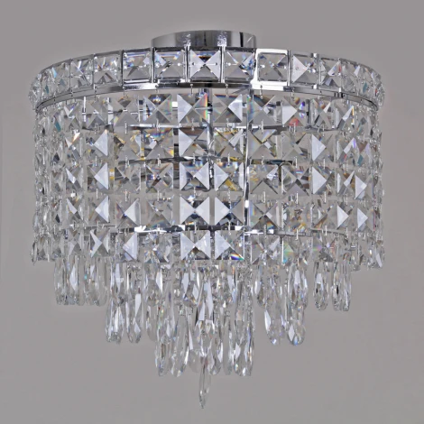 Потолочная люстра на штанге хрустальная Reluce 90188-0.3-06 CR (220V)